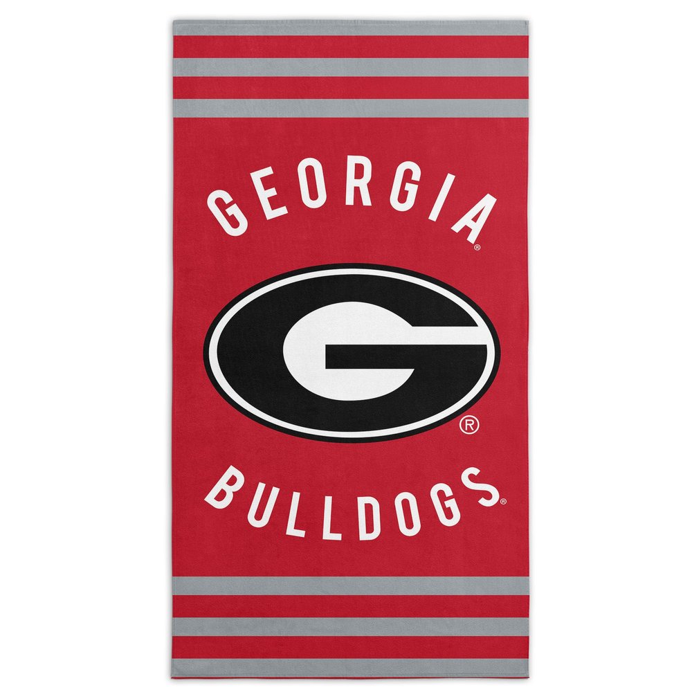 Northwest NCAA Georgia Bulldogs Unisex-Adult Beach Towel, 30" x 60", Stripes