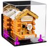 Better Display Cases Versatile Acrylic Display Case - Medium Square Box with Mirror, Wall Mount, Purple Risers and Clear Base 10" x 10" x 10" (A028-PR) view 1