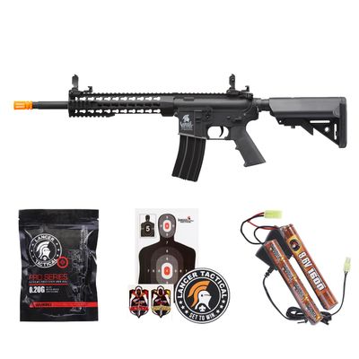 Lancer Tactical Gen 2 10" KeyMod Airsoft AEG w/Crane Stock-Low FPS