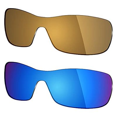 Mryok 2 Pair Polarized Replacement Lenses for Oakley Antix Sunglass - Options