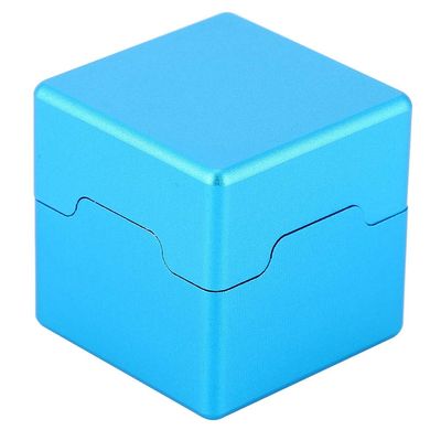 Alomejor Mini Cue Tip Chalk Holder Billiard Cue Chalk Holder Magnetic Chalk Holder Chalks Carrier Case(Blue)