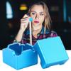 Alomejor Mini Cue Tip Chalk Holder Billiard Cue Chalk Holder Magnetic Chalk Holder Chalks Carrier Case(Blue) view 3