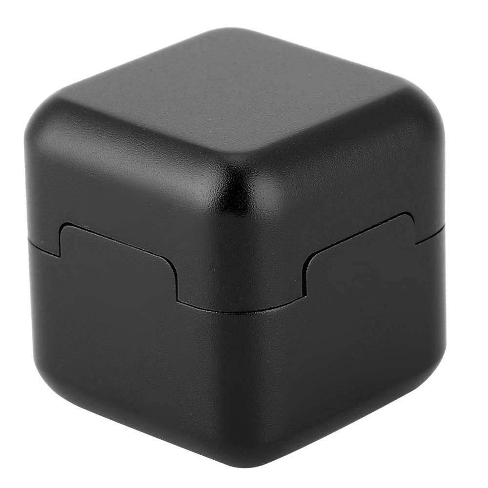 Alomejor Aluminum Portable Mini Magnetic Pool Chalk Holder Billiard Chalk Holder for Billiard Cue Snooker Accessory(Black)