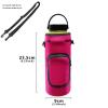 Orchidtent 40oz Neoprene Water Bottle Carrier Bag Pouch Cover, Insulated Water Bottle Holder Adjustable Padded Shoulder Strap - Great for Stainless Steel, Glass, or Plastic Bottles by Hydro Flask view 2
