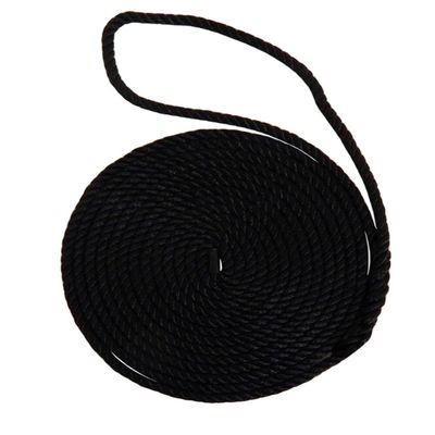 Buccaneer Rope Company 20-03544 5/8 inch x 35 ft. Black Twisted Nylon Dock Line