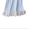 JWWN Little Girls Princess Nightgrown Summer Sleepwear Kids Short Sleeve Pajama Dresses (Blue,6T) view 3