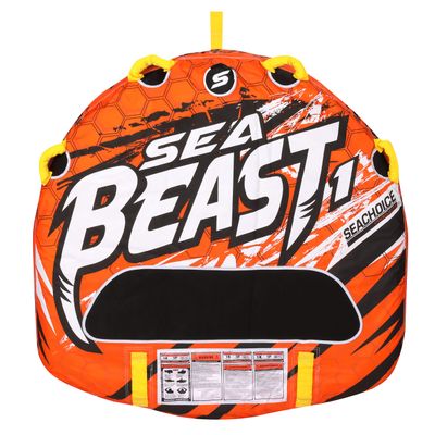 Seachoice Sea Beast 1 Deck Tube, Reinforced Towing System, Foam Handles w/ Knuckle Guards, 50 In. X 48 In.