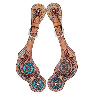 Rafter T Ranch Company Ladies Zuni Turquoise Spur Straps Zuniturquoise N/A
