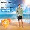 INGEAR Men's Long Sleeve Running Shirt, Quick Dry, Lightweight Rash Guard, Fishing Shirt, Sun Protection UPF 50+ Sizes S-3X (Navy Blue, Medium) view 2