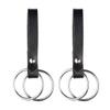 Set of 2 Leather Skirt Chaser Dress Hike Medieval Renaissance Fair Costume Hook Belt Ring
