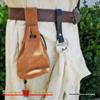 Set of 2 Leather Skirt Chaser Dress Hike Medieval Renaissance Fair Costume Hook Belt Ring view 2