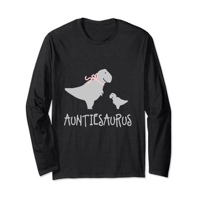 AUNTIESAURUS Fun Aunt Dinosaur Family Shirt