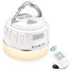 Sinvitron LED Camping Lantern Rechargeable with Remote Control - 1000LM 150H Runtime Tent Light, 5200mAh Water-Resistant Emergency Light for Hurricane Power Outages, Hiking Home (1-Pack, White) view 1