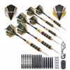 SHOT TAKER CO. EST. 2017 6pc Steel Tip Darts Set - Professional Darts for Dartboard - Includes Barrels + Plastic/Aluminum Shafts + O'Rings + Flights + Sharpener + Wrench (22g-Classic A-10411) view 1