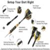 SHOT TAKER CO. EST. 2017 6pc Steel Tip Darts Set - Professional Darts for Dartboard - Includes Barrels + Plastic/Aluminum Shafts + O'Rings + Flights + Sharpener + Wrench (22g-Classic A-10411) view 3