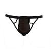 KHUFUZI Men's Sexy Underwear Ice Silky G-Strings Waistband Bikini Thongs Gift For Boyfriend Husband Black view 1