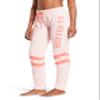 U.S. Polo Assn. Womens Sweatpants - Women Joggers Sweats with Logo Print - French Terry Poly-Cotton Pluz Size (Light Pink Heather with Stripe, Small) view 1