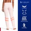 U.S. Polo Assn. Womens Sweatpants - Women Joggers Sweats with Logo Print - French Terry Poly-Cotton Pluz Size (Light Pink Heather with Stripe, Small) view 3