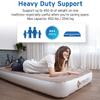 Etekcity Air Mattress Upgraded Twin Size Camping Air Bed Blow Up Bed Inflatable Mattress Raised Airbed with Rechargeable Pump for Guest, Camping, Hiking, Height 9", Storage Bag, Brown view 3
