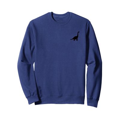Brontosaurus Dinosaur Designed Sweatshirt Right Upper Corner Sweatshirt