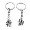 100 Items Metal Keychain Keyring Key Tags Chains Rings Jewelry Bag Charms N3GQ5 Chinese Character Love