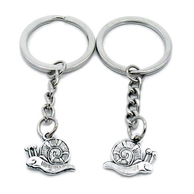 1 Item Metal Keychain Keyring Key Tags Chains Rings Jewelry Bag Charms O8AI9 Snail