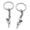 1 Item Metal Keychain Keyring Key Tags Chains Rings Jewelry Bag Charms T3JX9 Revolver Gun
