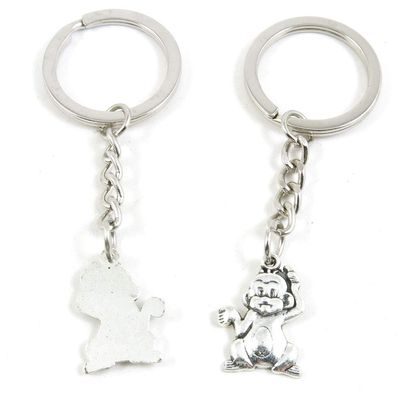 1 Item Metal Keychain Keyring Key Tags Chains Rings Jewelry Bag Charms M3IJ6 Cartoon Monkey