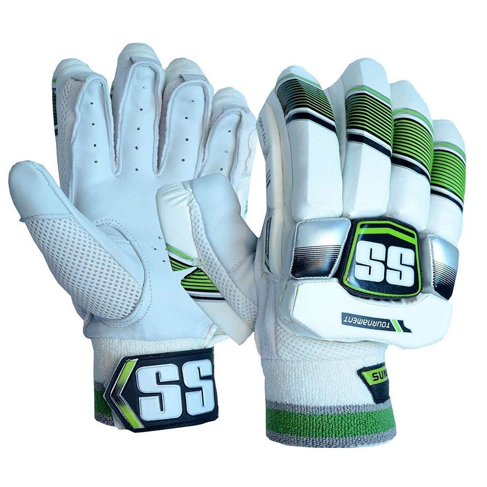 SS Tournament Mens Right-Hand Batting Gloves | Sheep Leather Palm, Lightweight & Air-Ventilated Design