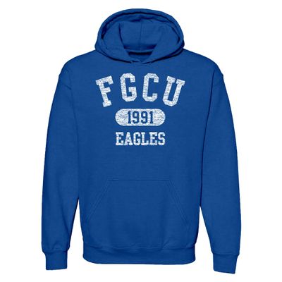 UGP Campus Apparel AH20 - FGCU Eagles Athletic Arch HOODIE - Small - Royal