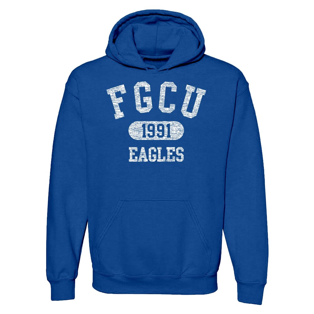 UGP Campus Apparel AH20 - FGCU Eagles Athletic Arch HOODIE - Small - Royal