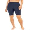 Swim 365 Women's Plus Size High-Waist Swim Bike Short - 18, Navy view 1