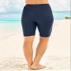 Swim 365 Women's Plus Size High-Waist Swim Bike Short - 18, Navy view 2