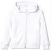 Amazon Essentials Hoodies - Boys' White Zip-Up Sweatshirt, Small, Fleece view 1