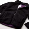 Amazon Essentials Toddler Girls' Sherpa Fleece Full-Zip Jacket, Fleece Lined, Black, 4T view 3