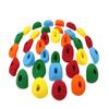Atomik Rock Climbing Holds Set of 34 Pack Bolt-On Handholds and Footholds in Assorted Bright Tones view 3