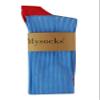 Mysocks Children Knee High Socks Ribbed Blue Red view 2