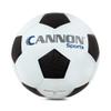 Cannon Sports Black & White Soccer Ball for Games, Practice, and Agility Training (Pebbled, Size 5)