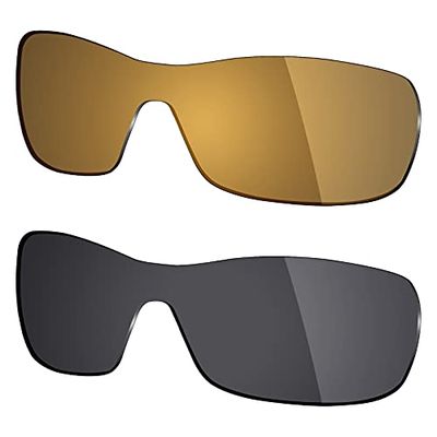 Mryok 2 Pair Polarized Replacement Lenses for Oakley Antix Sunglass - Options