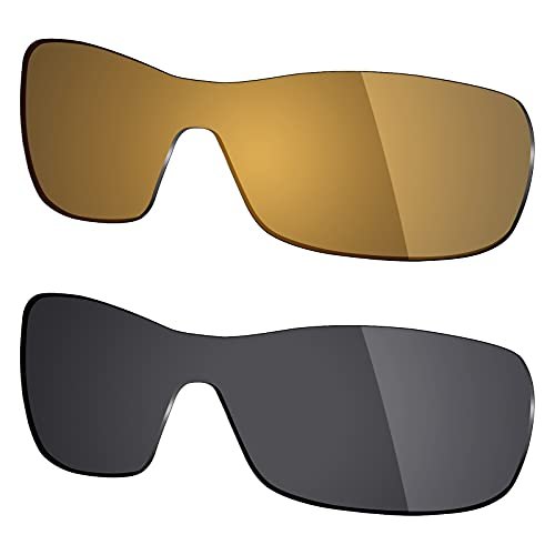 Mryok 2 Pair Polarized Replacement Lenses for Oakley Antix Sunglass - Options