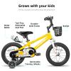 JOYSTAR Pluto 12 Inch Kids BikeToddlers Bike with Training Wheels for Boys Girls Kids' Bicycle for Age 2-4 Years Yellow view 2
