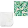 Blue Panda Blow Up Pool Pillow - 17 x 10 in - Tropical Leaves Pattern - Inflatable Pillow for Pools view 3