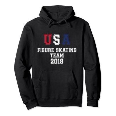 USA Figure Skating Team 2018 Winter Sports Hooded Sweatshirt