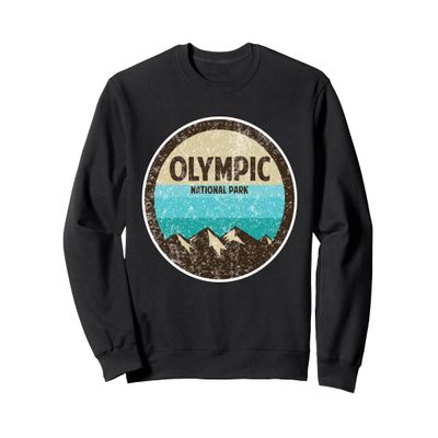 Olympic National Park Distressed Sweatshirt Sweatshirt