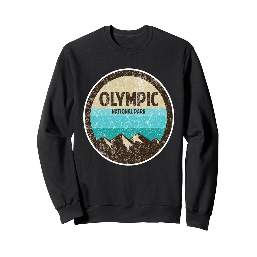 Olympic National Park Distressed Sweatshirt Sweatshirt