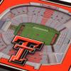 YouTheFan NCAA Texas Tech Red Raiders 3D StadiumView Coasters - Jones AT&T Stadium 4" x 4" view 3