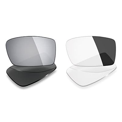 Mryok 2 Pair Polarized Replacement Lenses for Oakley Gascan Sunglass - Options