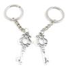 5 Items Metal Keychain Keyring Key Tags Chains Rings Jewelry Bag Charms Y7HM1 Skeleton Key view 1