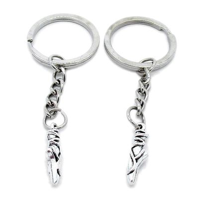 1 Item Metal Keychain Keyring Key Tags Chains Rings Jewelry Bag Charms K5ZC6 Ballet Shoes