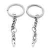 1 Item Metal Keychain Keyring Key Tags Chains Rings Jewelry Bag Charms K5ZC6 Ballet Shoes view 1